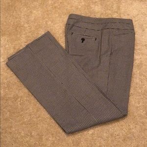 Ann Taylor Loft Original Cut Black & Cream Pants